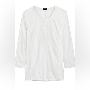 J. Crew Vintage White Embroidered Cotton Blouse Medium